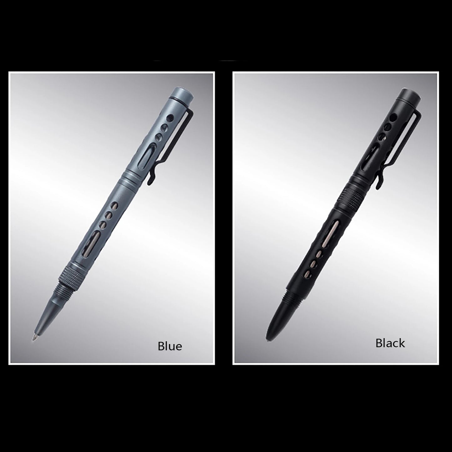 Super fine light CNC  Aluminum metal knock ballpoint pen self defence survival tungsten  breaker EDC