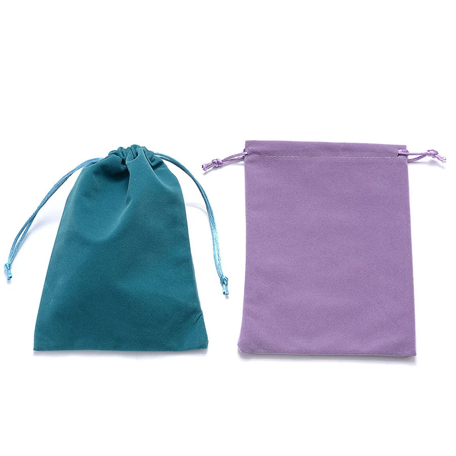 10Pcs/Lot Drawstring Velvet Sachet 5x7/7x9/10x12/13x18cm Pouches Small Size Jewelry Gift Display Packing Bags Can Customized