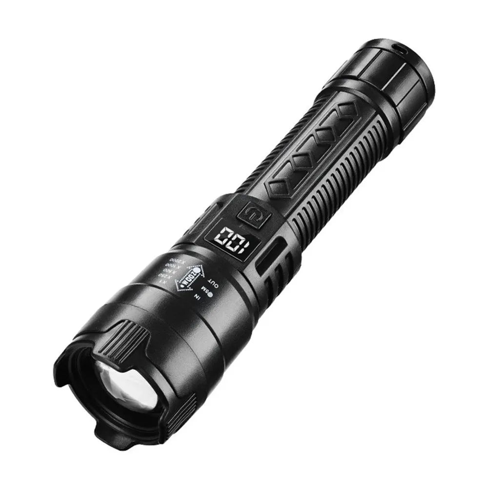Portable Rechargeable LED Flashlights High Power Military Tactical Flashlight Zoom Torch Lamp For Outdoor Camping Fishing