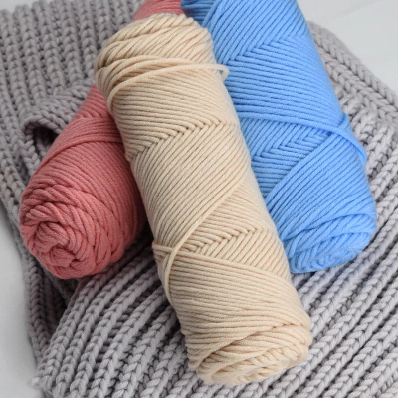 100g/pcs Chunky Yarn Wool Blends for Hand Knitting Handmade DIY Woven Scarf Thread Valentine's Cotton Gift Scarf Sweater Hats