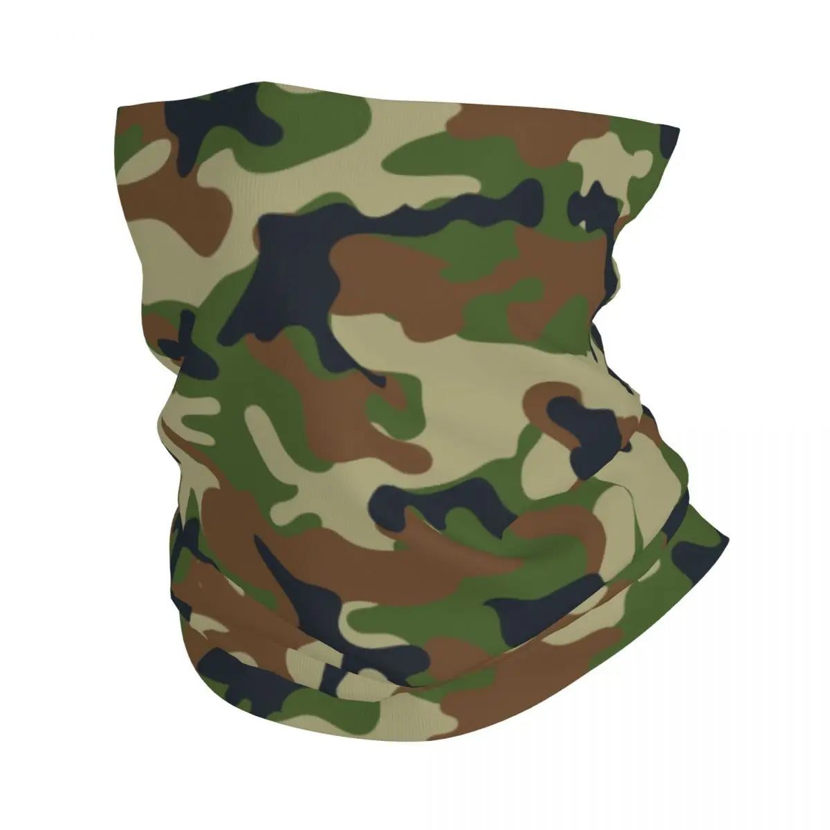 Custom Flecktarn Camo Bandana Neck Gaiter Windproof Face Scarf Cover Men Women Woodland Camouflage Headwear Tube Balaclava