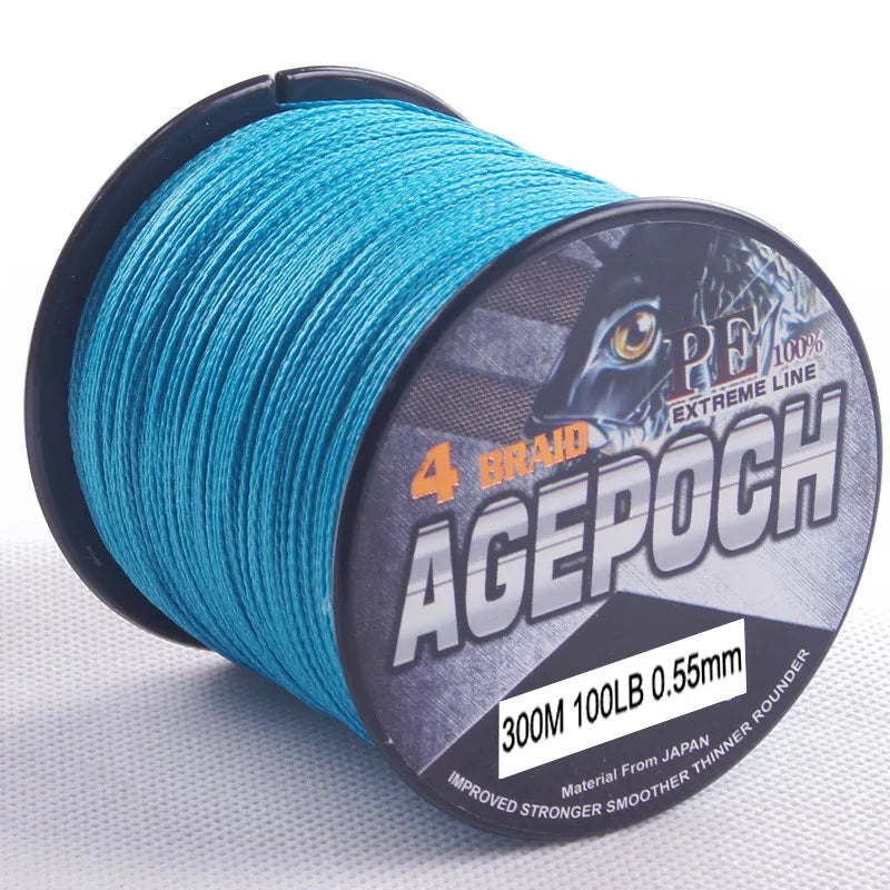 DORISEA agepoch 4 Strands 300M Braided Fishing Line Multifilament PE Fishing Wire