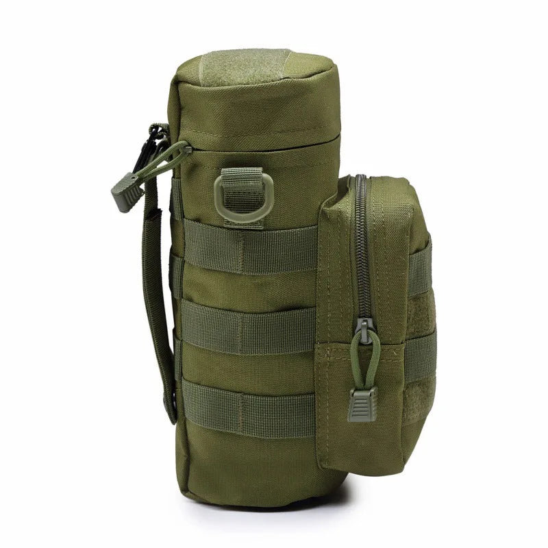 Tactical Molle Zipper Camo Water Bottle Pouches Small Mess Pouch Nylon Waterproof Waist Bag Outdoor Travel Sports Bottle Pouch