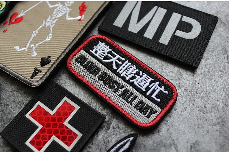 3D Embroidery Creative Gold Coins and Stereo Eagles Armband No Signal Woven With Hook Loop For Backpack Clothing Custom Patch