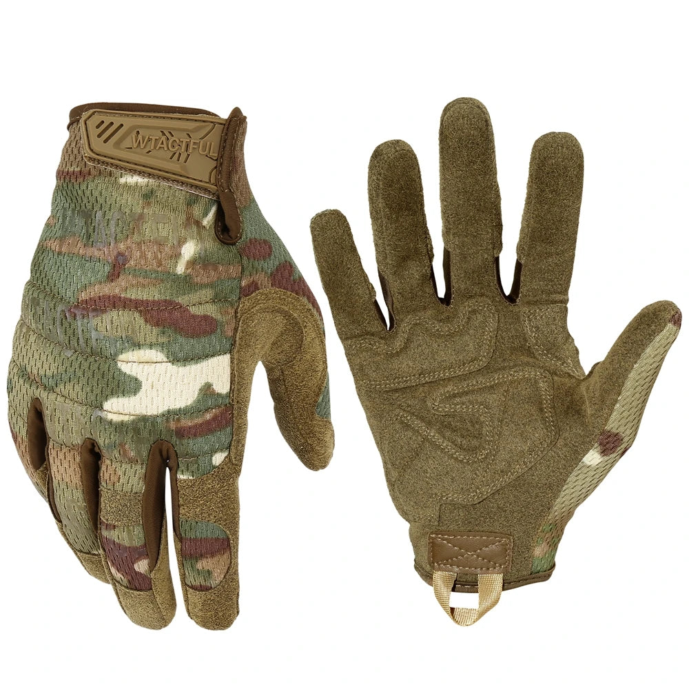 TouchScreen Tactical Gloves Camouflage Paintball Shooting Airsoft Combat Hunting Shock-proof Full Finger Glove Bicycle Men Women