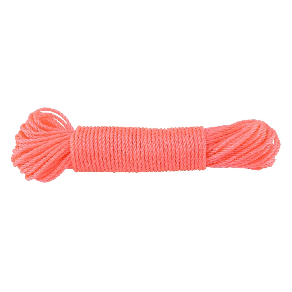 20m Nylon Rope Lines Cord Clothesline Garden Camping Outdoors Garden Long Drying Clothes Hangers Washing Lines Cord Clothesline