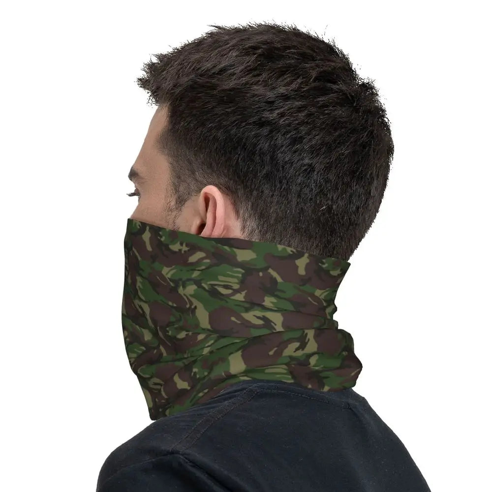 Custom Flecktarn Camo Bandana Neck Gaiter Windproof Face Scarf Cover Men Women Woodland Camouflage Headwear Tube Balaclava