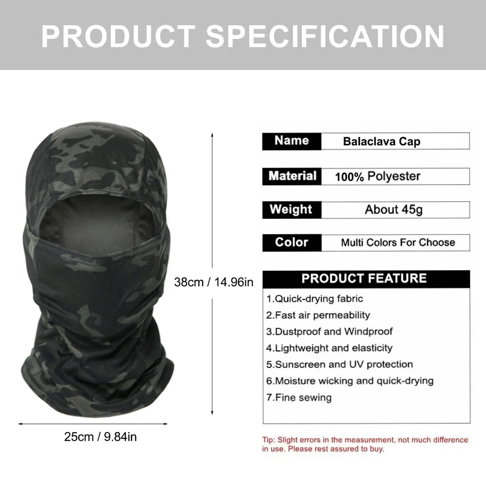 Camouflage Balaclava Hat Cycling Full Face Mask