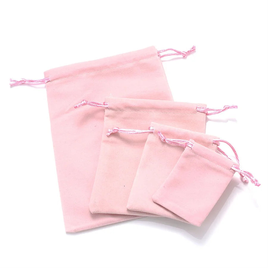 10Pcs/Lot Drawstring Velvet Sachet 5x7/7x9/10x12/13x18cm Pouches Small Size Jewelry Gift Display Packing Bags Can Customized