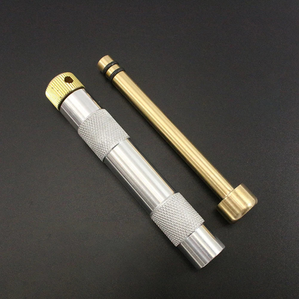 Brass Fire Starter Tube Practical Compression Fire Making Tools Durable Camping Ignition Piston Survival Tool Camping Equipment