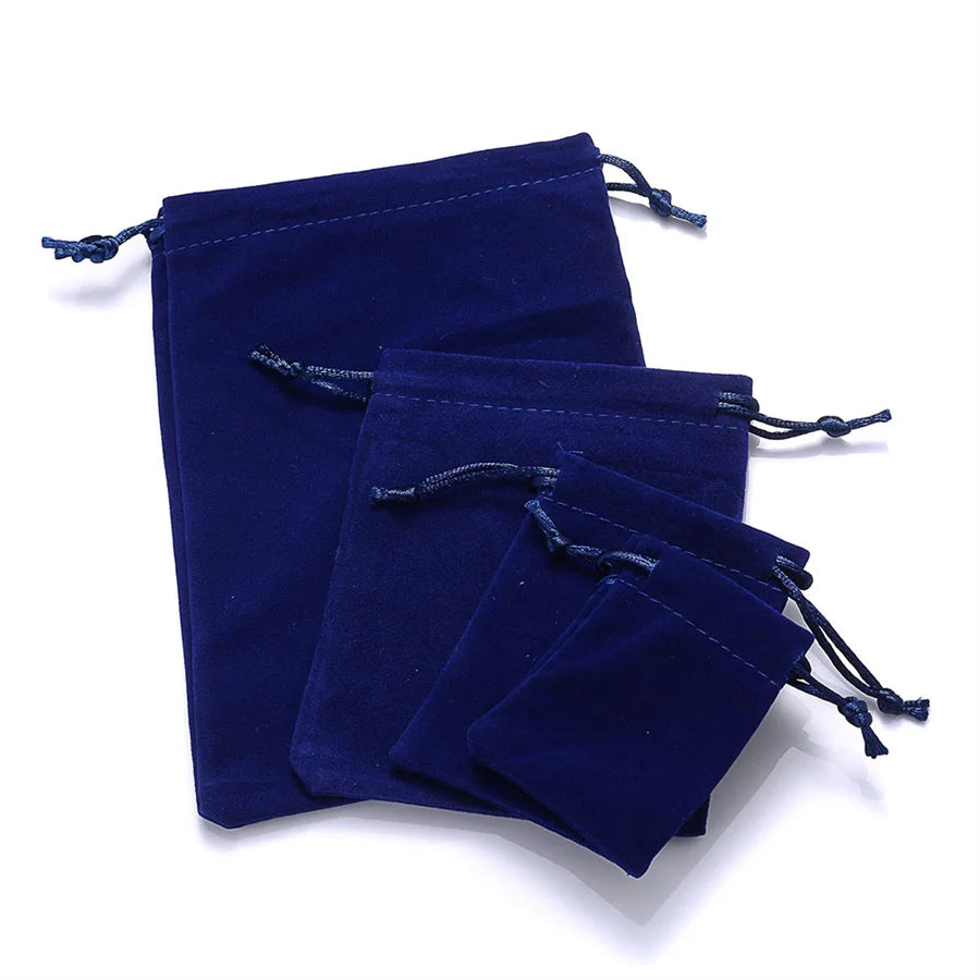 10Pcs/Lot Drawstring Velvet Sachet 5x7/7x9/10x12/13x18cm Pouches Small Size Jewelry Gift Display Packing Bags Can Customized