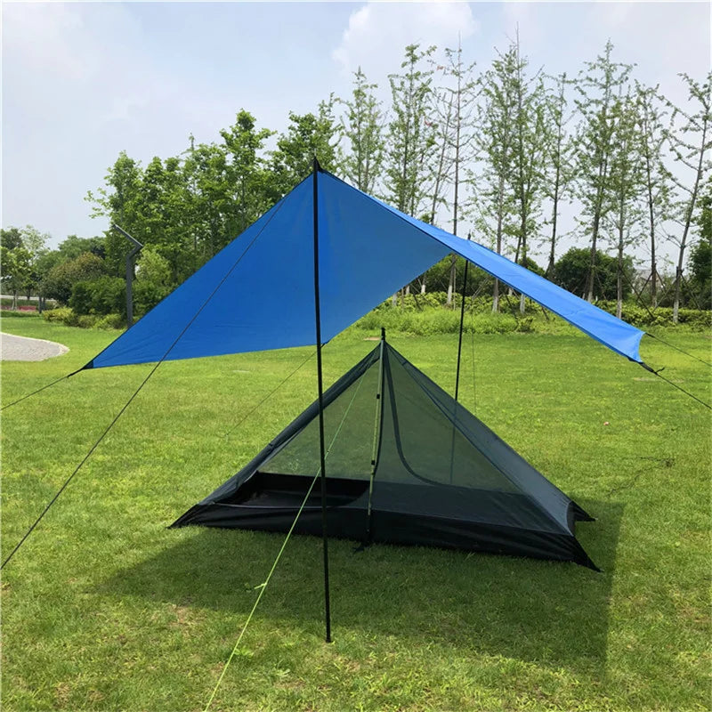 Single Person Ultralight Camping Tent Separated Dual Layer Outdoor Mesh Tent One Room One Hall 4 Season Tent for Beach Travel