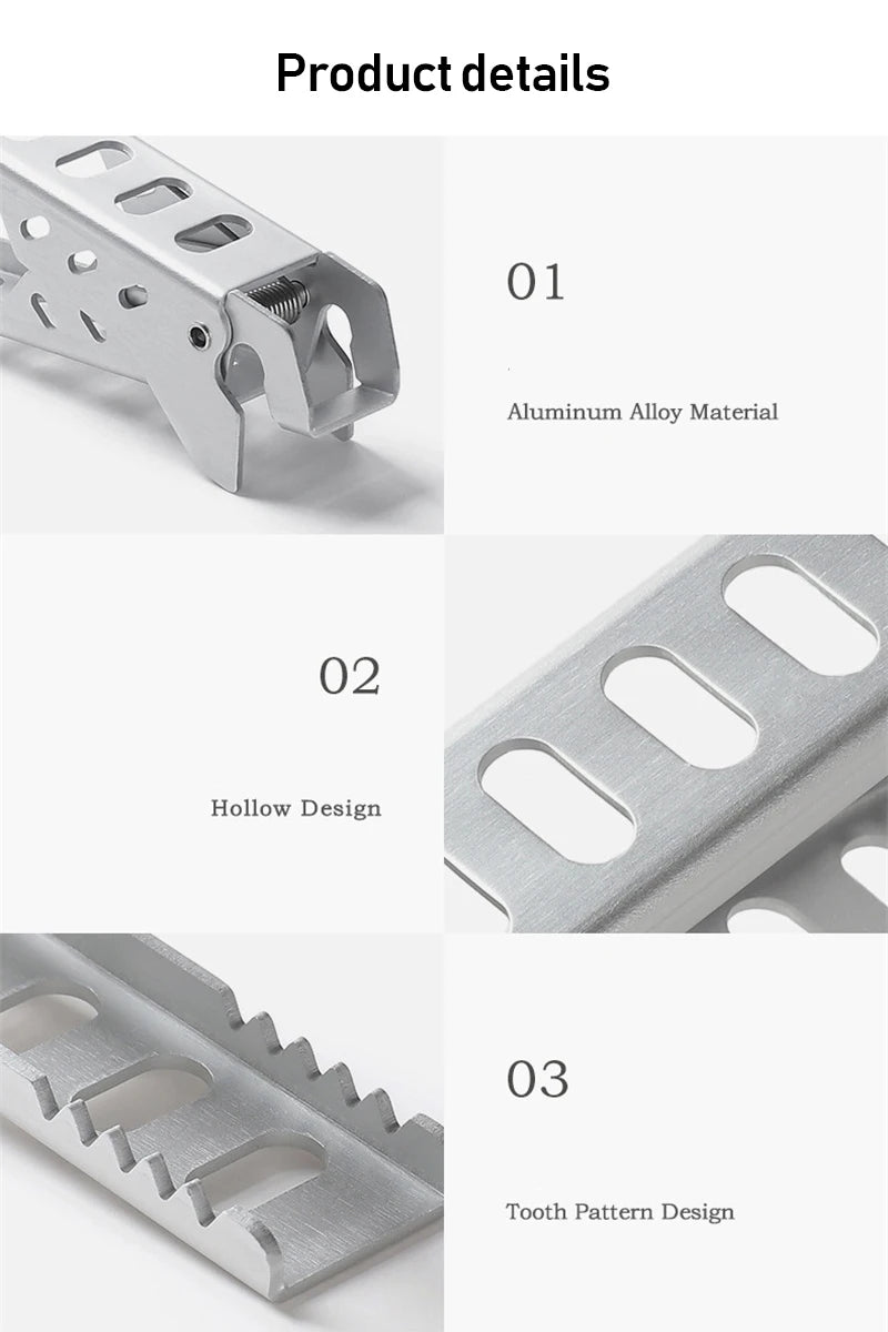 Aluminium Anti-hot Alloy Clip Bowl Gripper Holder Camping Pot Pan Handle Kitchen Accessories