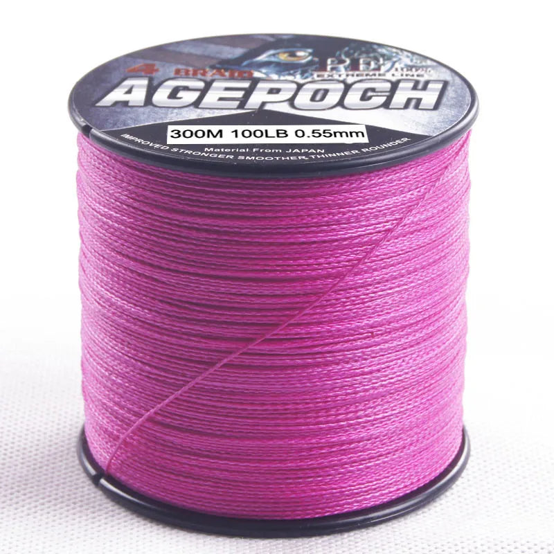 DORISEA agepoch 4 Strands 300M Braided Fishing Line Multifilament PE Fishing Wire