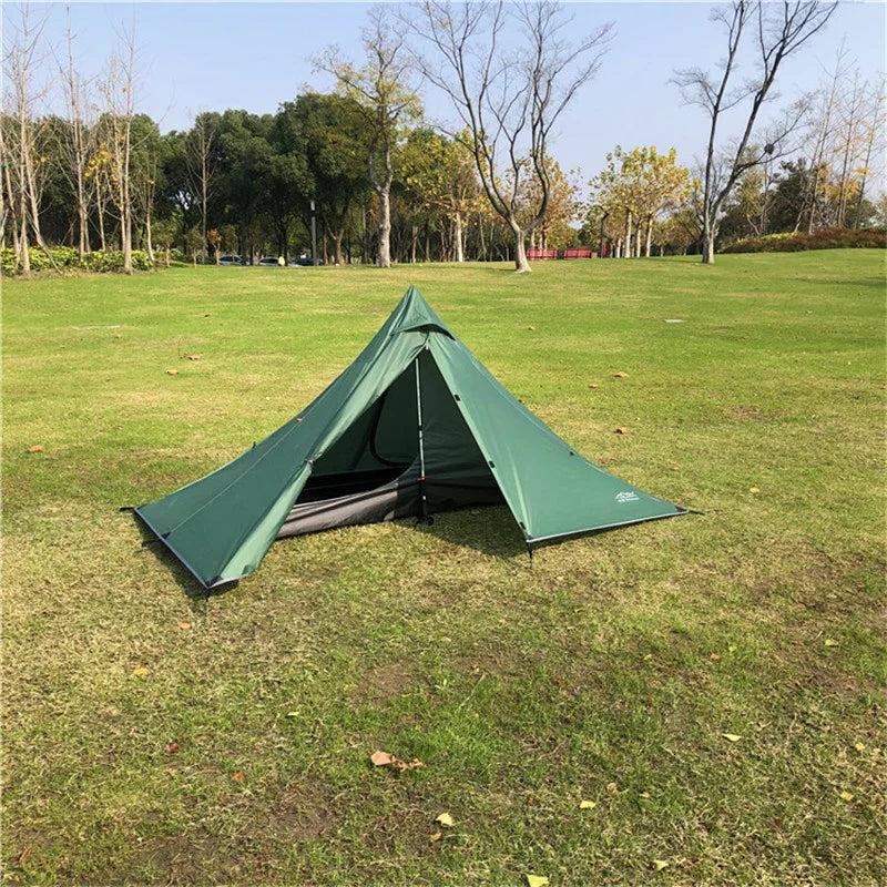 Single Person Ultralight Camping Tent Separated Dual Layer Outdoor Mesh Tent One Room One Hall 4 Season Tent for Beach Travel