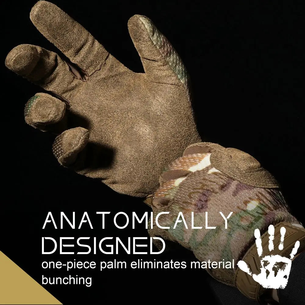 Tactical Full Finger Gloves Touch Screen Breathable Paintball Airsoft Shooting Hiking Combat Sport Hunting Bicycle Work Gear Men