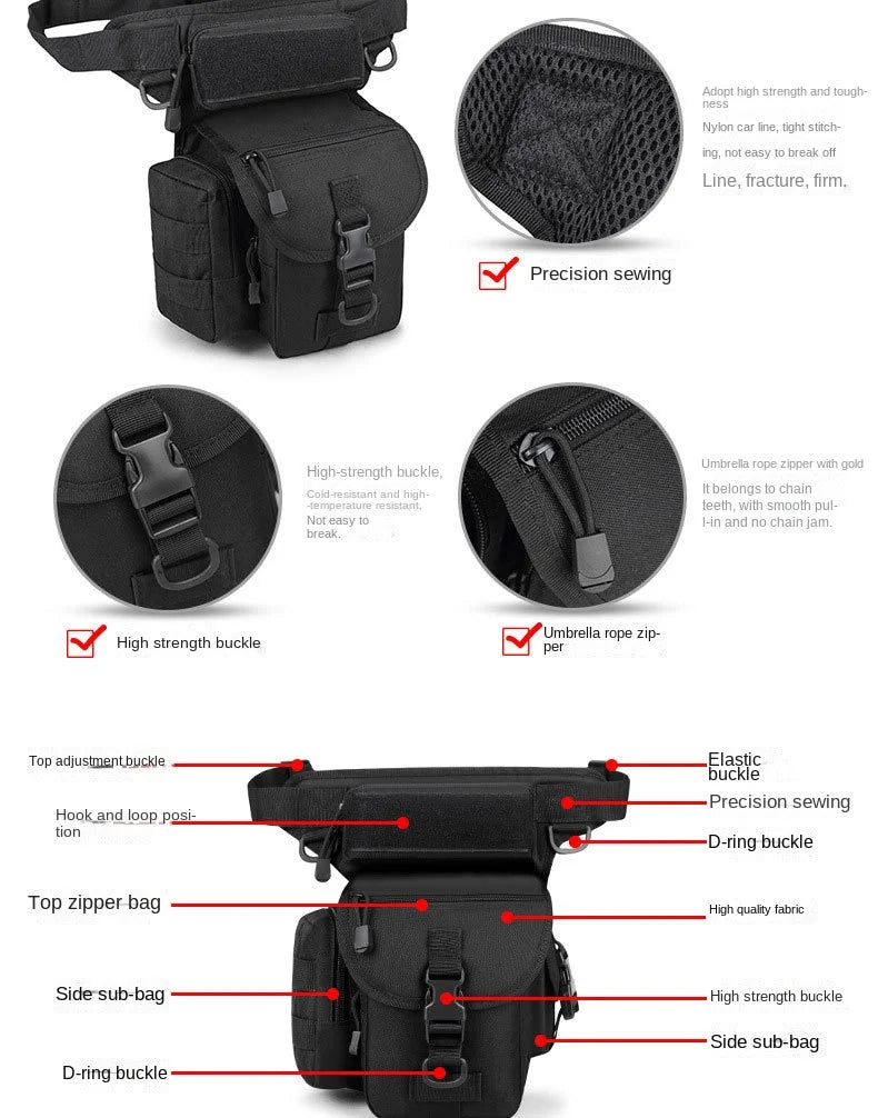 Sports Leg Bag with Multiple Functions for Photography and Training,Outdoor Tactical Waist Bag for Men and Women