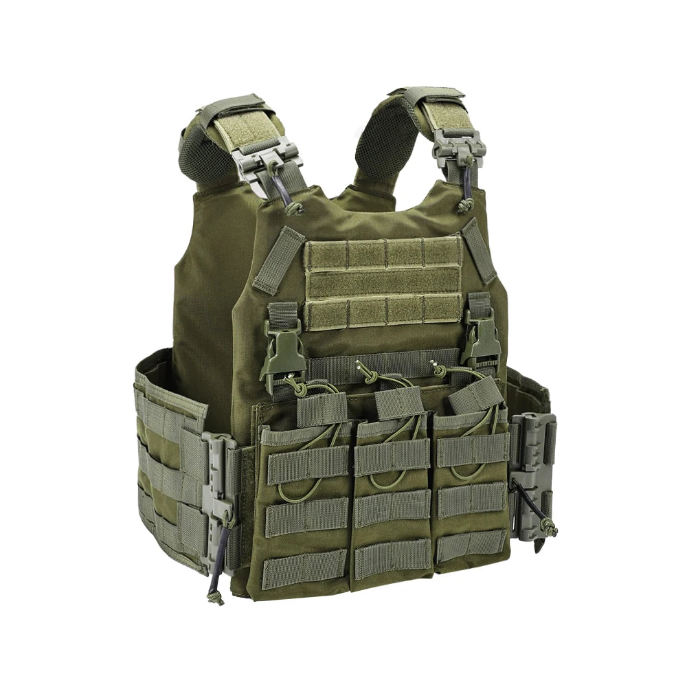 New Tatctical Hunting Vest Combat Carrier Molle Magazine Pouch Quick Release Comfort Lightweight Utility Cummerbund Paintball