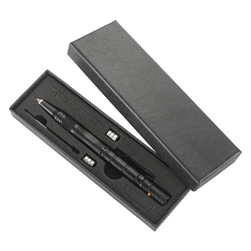 Military Tactical Pen, 6-in-1 Self Defense Pen LED Flash light
