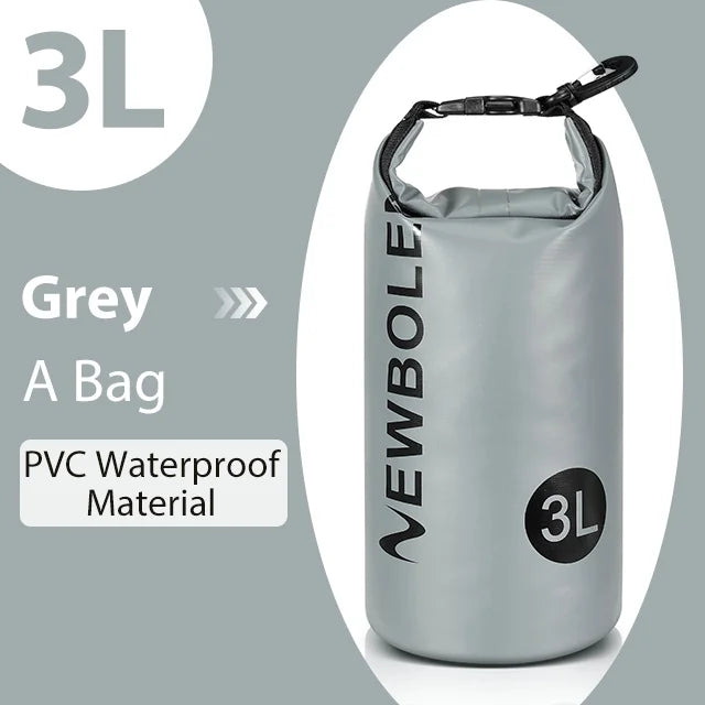 NEWBOLER 3L Waterproof Dry Bag Sack for Camping Drift Trekking Swimming Bag Rafting Kayak Trekking Fishing Outdoor Waterbag