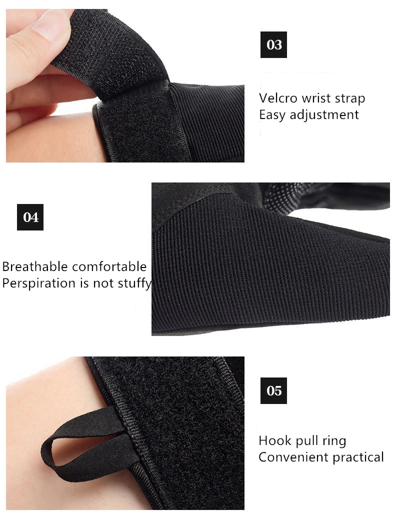 Mountaineering Outdoor Tactical Fingerless Gloves Hard Knuckle Paintball Airsoft Hunting Combat Riding Hiking Half Finger Glove