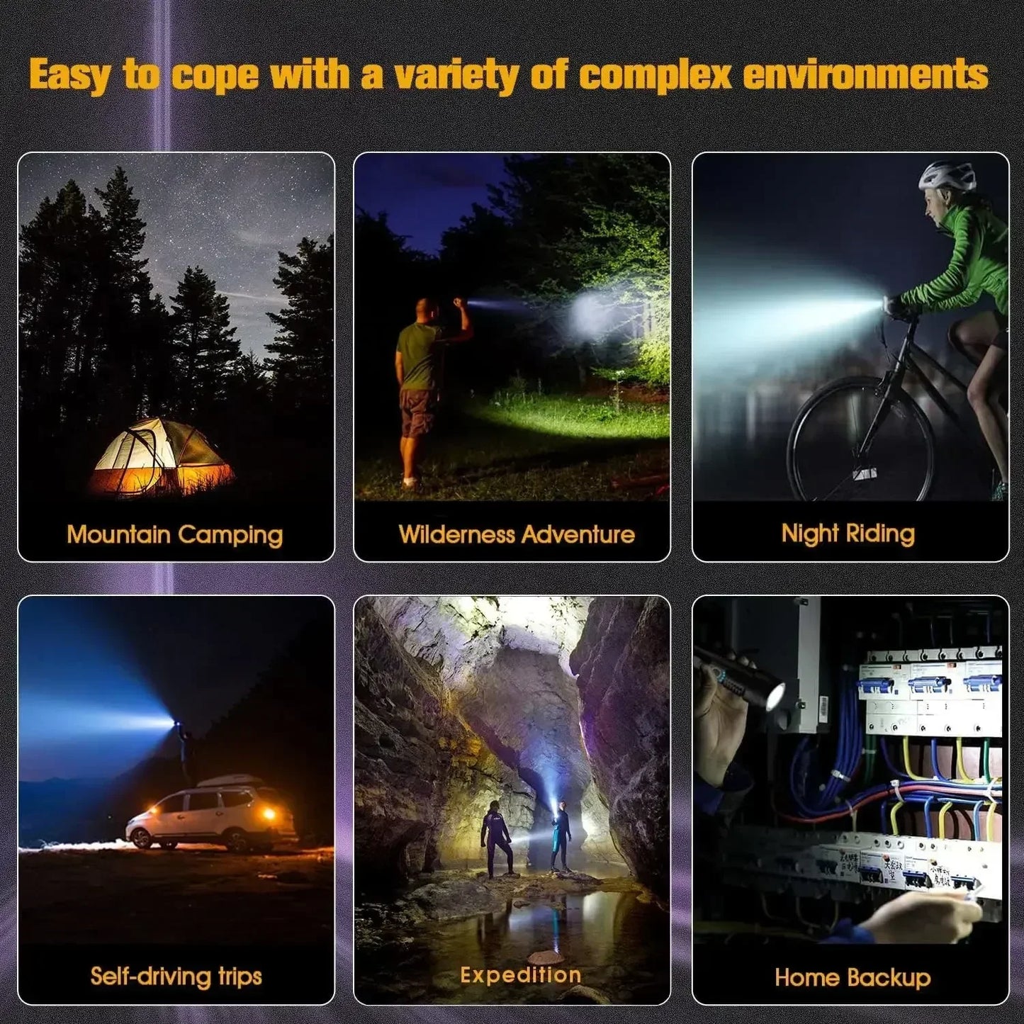 30W High Bright LED Flashlight High Power Type C Rechargeable Zoom Torch Camping Outdoor Hunting Fishing Walking Lighting Lamp