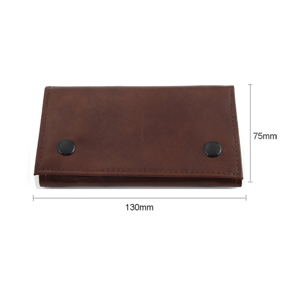 Leather Tobacco Pouch Bag Wallet Bag Tobacco Herb Bag Pouch Case Portable Smoking Pipe Cigarette Rolling Papers Storage Bag