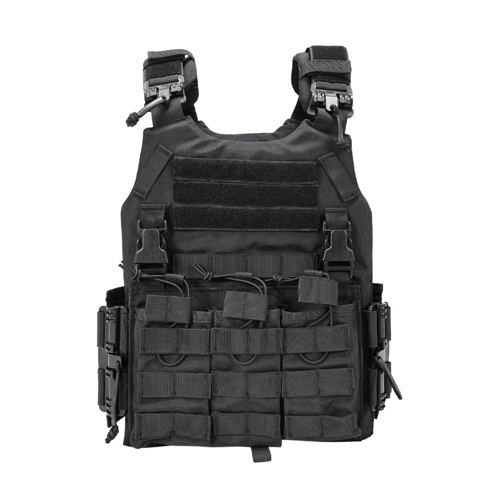 New Tatctical Hunting Vest Combat Carrier Molle Magazine Pouch Quick Release Comfort Lightweight Utility Cummerbund Paintball