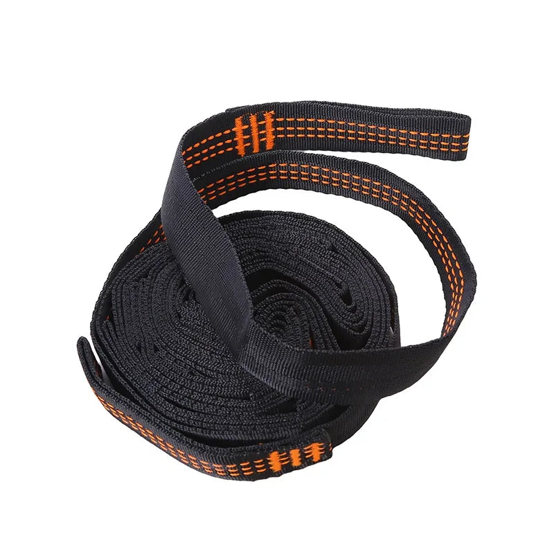 2Pcs High Bearing Capacity Hammock Straps 600lbs Breaking Strength Polyester Hammock Belt Rope 5 Ring Correias De Poliéster