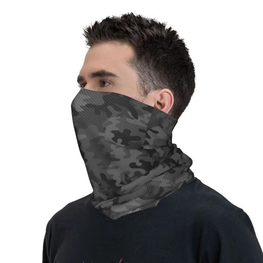Custom Flecktarn Camo Bandana Neck Gaiter Windproof Face Scarf Cover Men Women Woodland Camouflage Headwear Tube Balaclava
