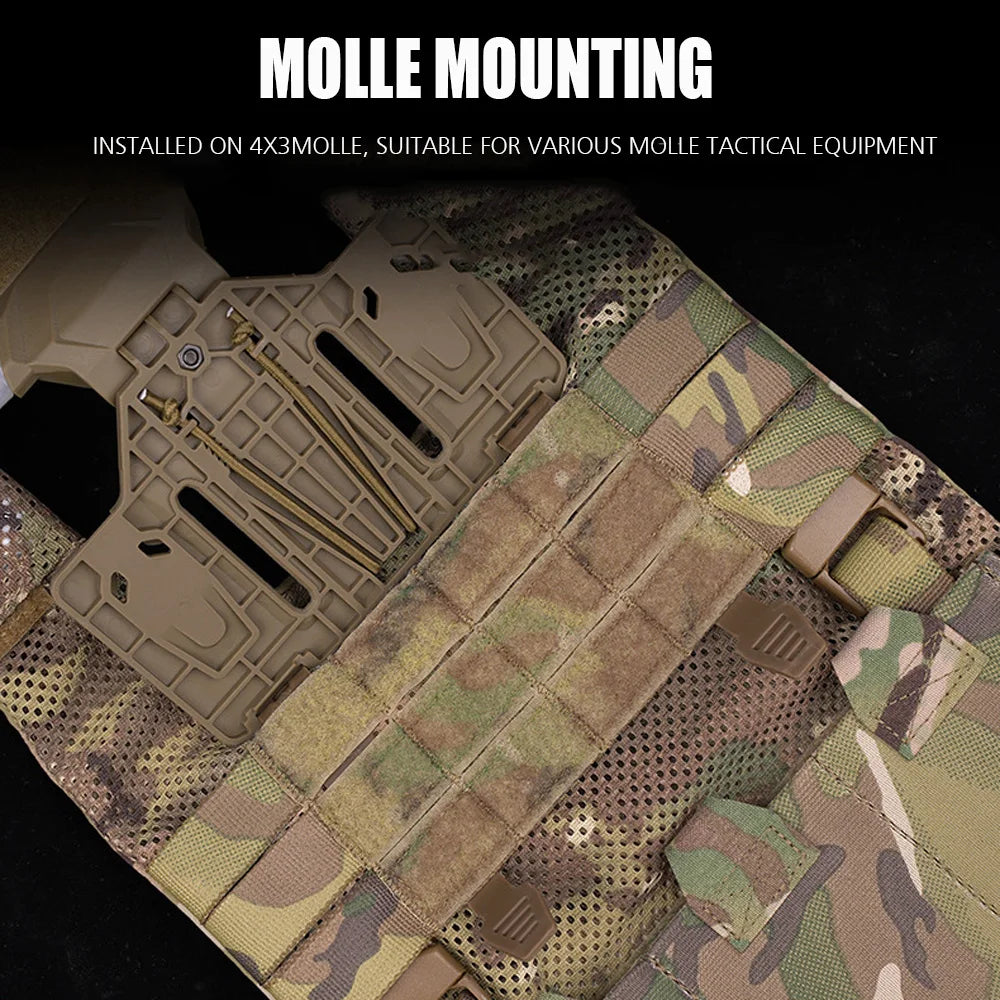 Tactics Cell Phone Holder Admin Pouch Map Navigation Pouch Molle Hunting Vest Chest Accessories Fold Smartphone Pouch