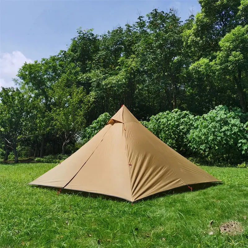Outdoor 2 People Ultralight Mountain Gear with 2 Door Spire Tent Waterproof Camping tourist with Chimney Hole Hot Tent Camp