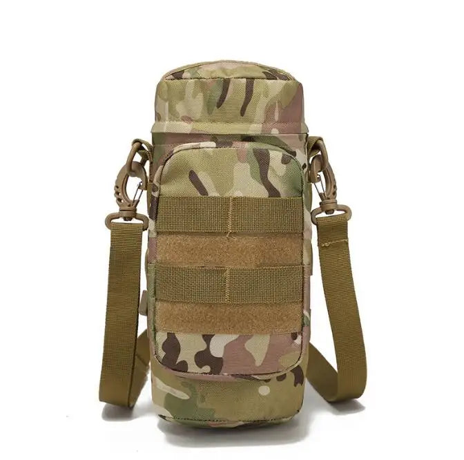 Tactical Molle Zipper Camo Water Bottle Pouches Small Mess Pouch Nylon Waterproof Waist Bag Outdoor Travel Sports Bottle Pouch