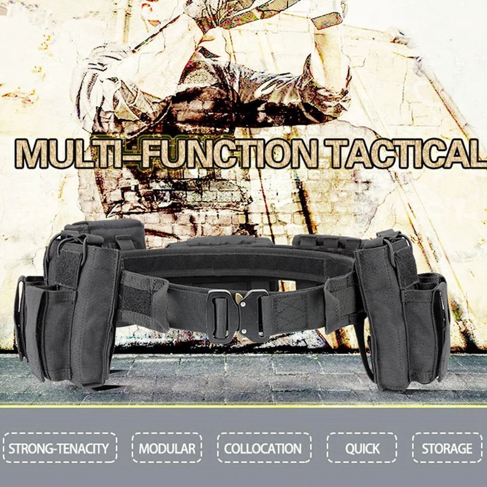 YAKEDA Factory Inner Nylon Patrol Tactical Waist Utility Duty Belt with Quick Detach Metal Buckle