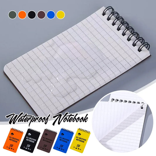 1pc Waterproof Pocket Notebook Tactical Mini Memo Pad With Lined Pages Spiral Notebook Mini Memo Pad Note Pads Office Supplies
