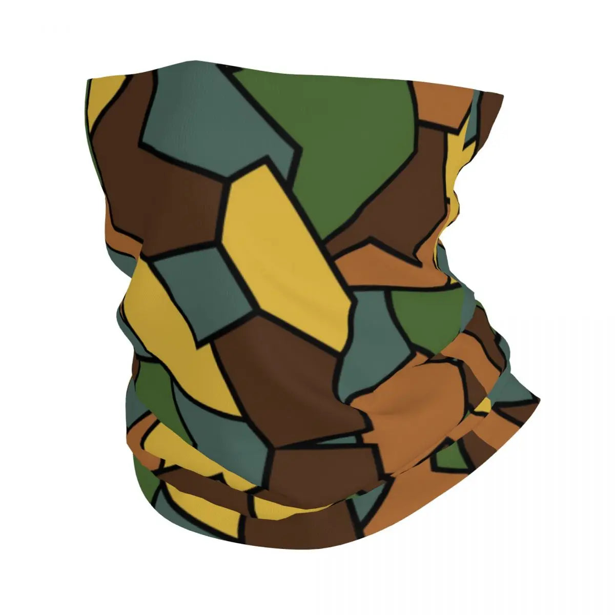 Custom Flecktarn Camo Bandana Neck Gaiter Windproof Face Scarf Cover Men Women Woodland Camouflage Headwear Tube Balaclava