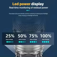 High Strong Power Led Flashlights 2000LM Tactical