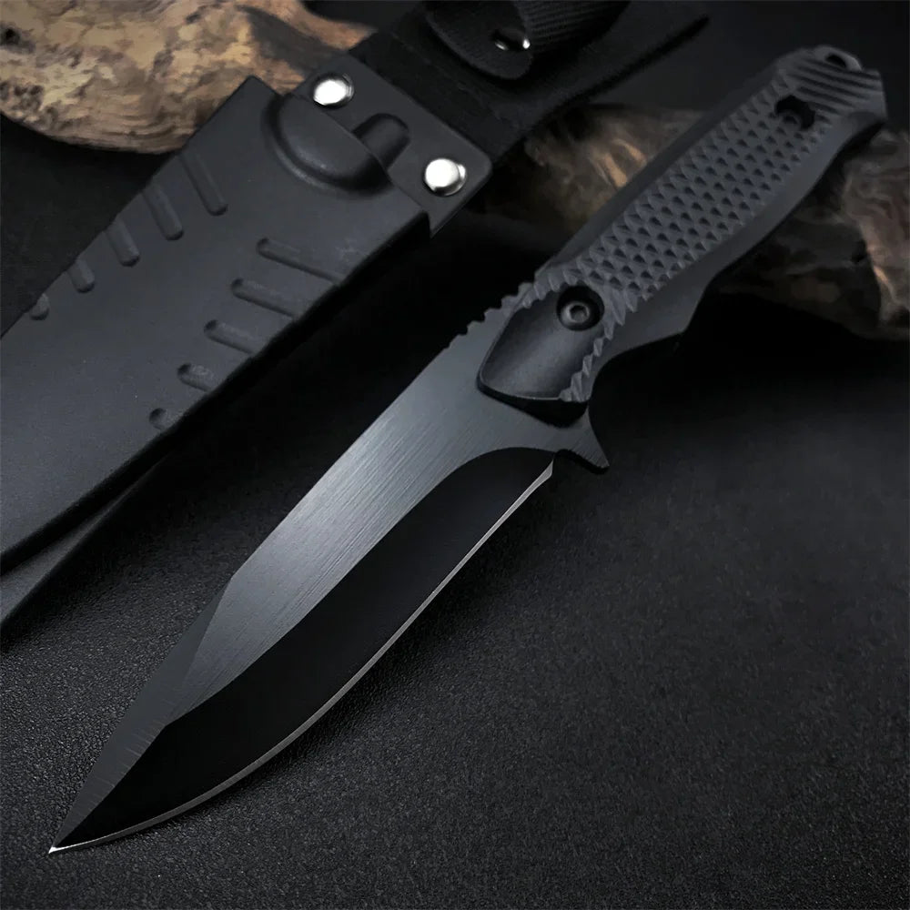 Heavy Duty Saudi Arabia Fixed Blade Knife Military Tactical Knife D2 Steel Blade Sandalwood Handle Outdoor Camping Hunting Tool