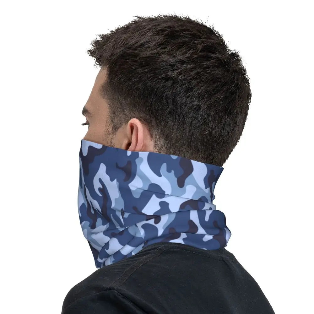 Custom Flecktarn Camo Bandana Neck Gaiter Windproof Face Scarf Cover Men Women Woodland Camouflage Headwear Tube Balaclava