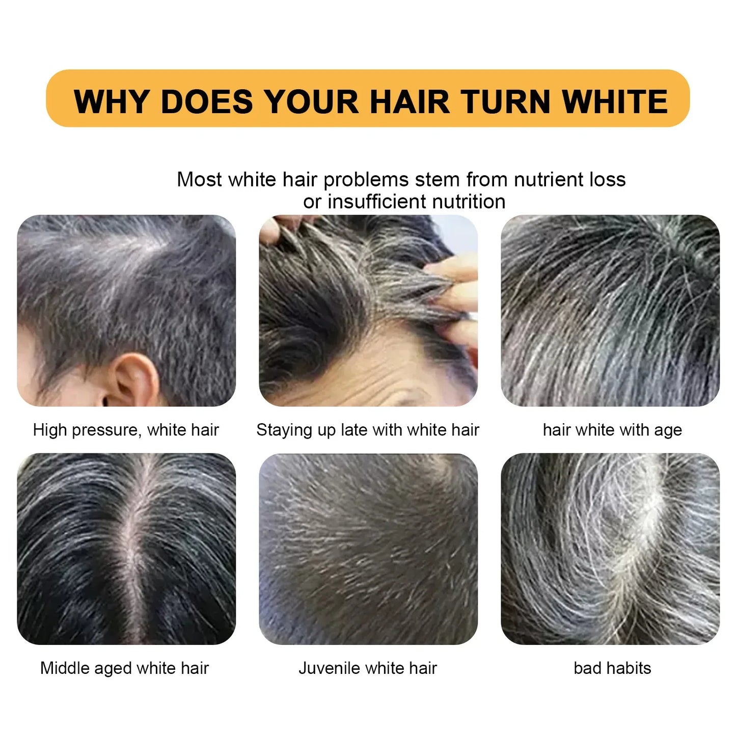 Magic White Hair to Black Shampoo Dye Soap Natural Color Soap Restore Gray Beard Cover Gray Hair Dye Hair Fixing Shampoo Bar