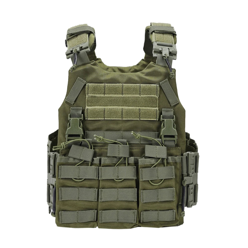 New Tatctical Hunting Vest Combat Carrier Molle Magazine Pouch Quick Release Comfort Lightweight Utility Cummerbund Paintball