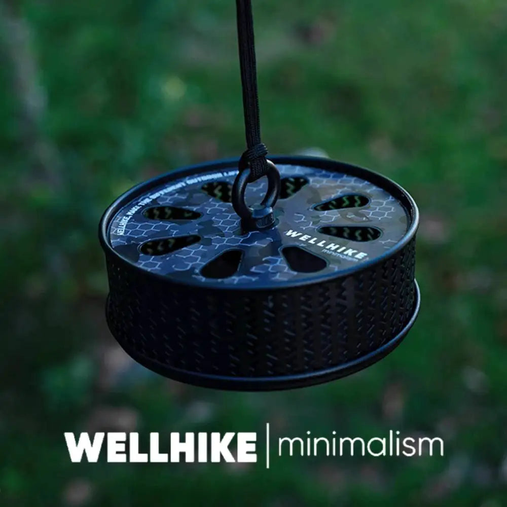 WELLHIKE Hollow Mosquitoes Coil Tray with Cover Repellent Incense Box Coil Burner Ultralight Gadgets for Outdoor Camping Hiking