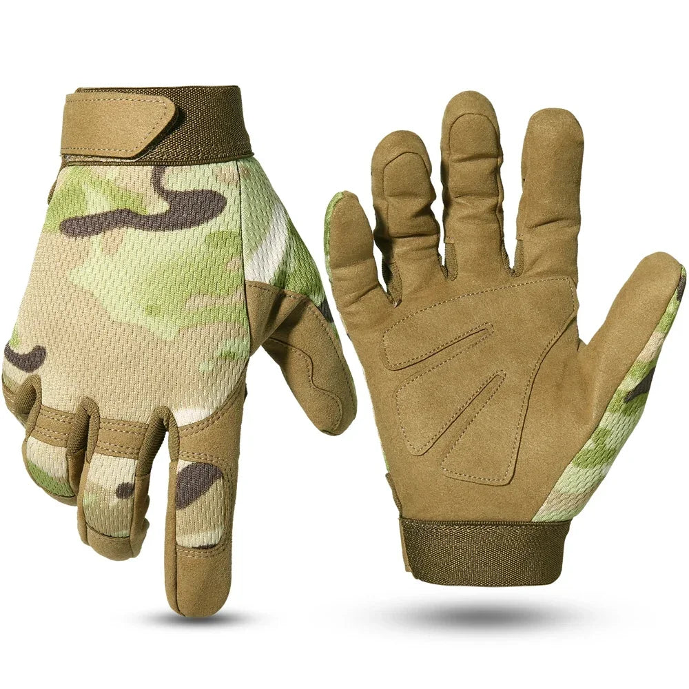 Tactical Full Finger Gloves Touch Screen Breathable Paintball Airsoft Shooting Hiking Combat Sport Hunting Bicycle Work Gear Men