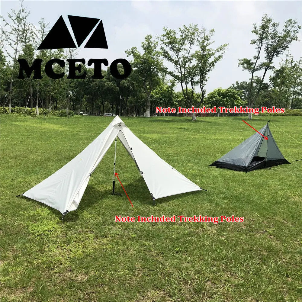 Single Person Ultralight Camping Tent Separated Dual Layer Outdoor Mesh Tent One Room One Hall 4 Season Tent for Beach Travel