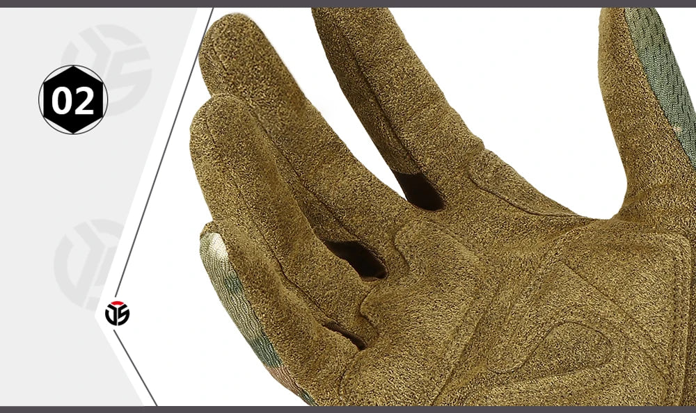 TouchScreen Tactical Gloves Camouflage Paintball Shooting Airsoft Combat Hunting Shock-proof Full Finger Glove Bicycle Men Women