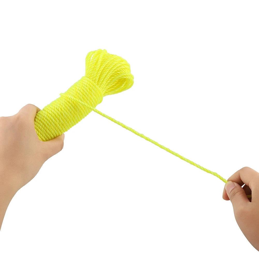 20m Nylon Rope Lines Cord Clothesline Garden Camping Outdoors Garden Long Drying Clothes Hangers Washing Lines Cord Clothesline