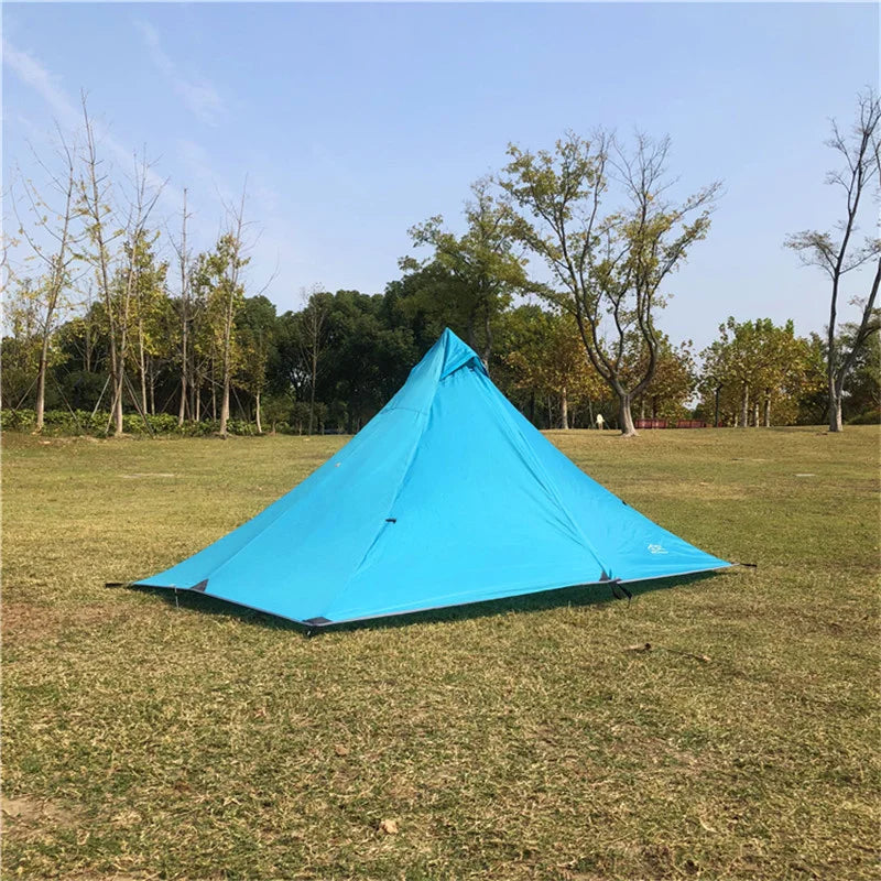 Single Person Ultralight Camping Tent Separated Dual Layer Outdoor Mesh Tent One Room One Hall 4 Season Tent for Beach Travel