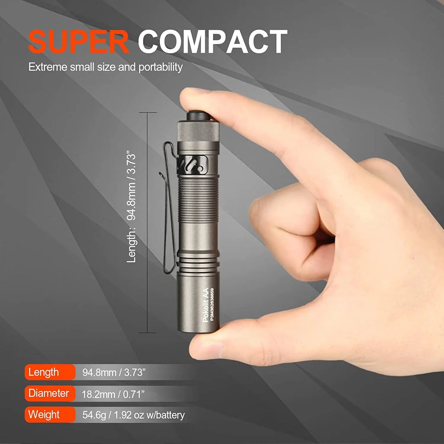 ACEBEAM Pokelit AA EDC Flashlight 1000 Lumens High CRI90 USB-C Rechargeable
