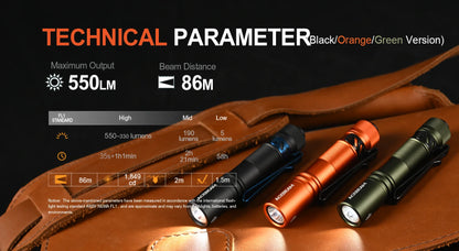 ACEBEAM Pokelit AA EDC Flashlight 1000 Lumens High CRI90 USB-C Rechargeable