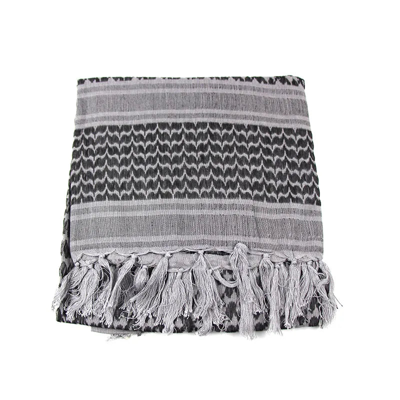 Hot sale Arab Keffiyeh Shemagh Scarf Cotton Winter Shawl Neck Warmer Cover Head Wrap Windproof Tactical Camping Scarf Men Women